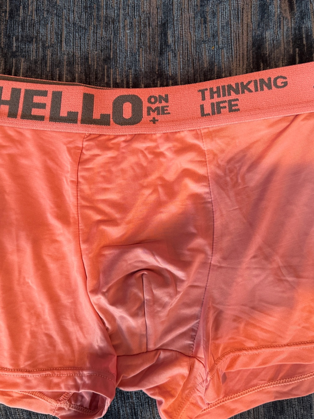 Hello On Me Coral Pink Kids Shorts